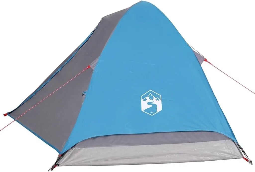 vidaXL Camping Tent Dome 2-Person Blue Waterproof