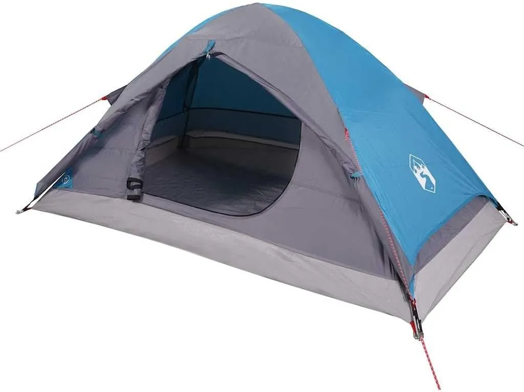 vidaXL Camping Tent Dome 2-Person Blue Waterproof