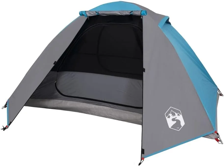 vidaXL Camping Tent Dome 2-Person Blue Waterproof