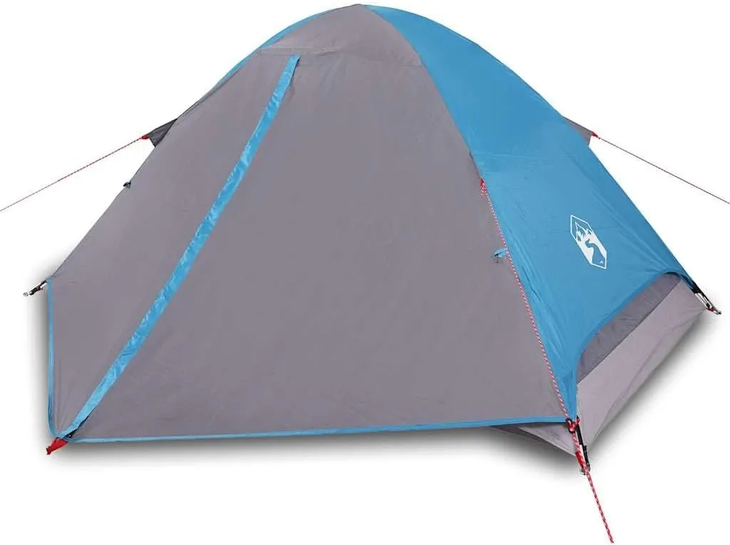 vidaXL Camping Tent Dome 2-Person Blue Waterproof