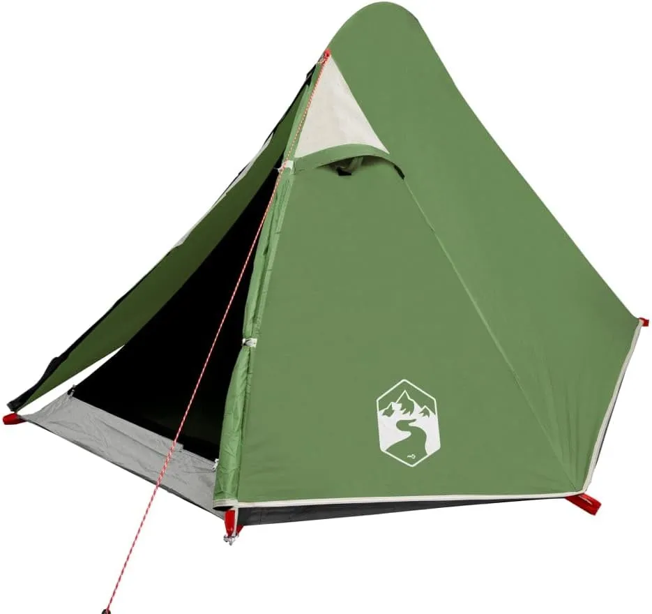 vidaXL Camping Tent Dome 2-Person Green Waterproof