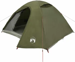 vidaXL Camping Tent Dome 2-Person Olive Green Waterproof