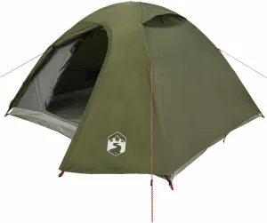 vidaXL Camping Tent Dome 2-Person Olive Green Waterproof
