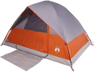 vidaXL Camping Tent Dome 2-Person Orange Waterproof