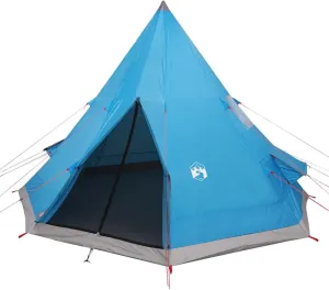 vidaXL Camping Tent Tipi 4-Person Blue Waterproof, Tent, Camping shelter, Garden shelter, Garden Tent, Outdoor shelter, Lightweight Tent