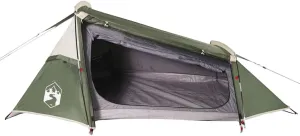 vidaXL Camping Tent Tunnel 2-Person Green Waterproof