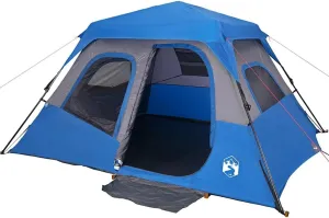vidaXL Family Tent 6-Person Blue Quick Release Waterproof