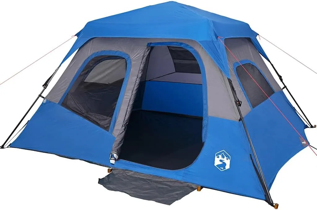 vidaXL Family Tent 6-Person Blue Quick Release Waterproof