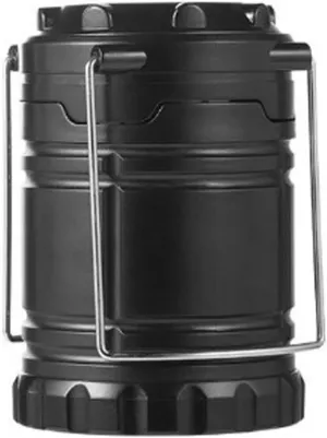 VINGVO Battery Operated Lights, Stainless Steel Two Lighting Modes Flashlights Rechargeable Lamp Camping Lantern Emergency Light with Hanging Handle for Hiking Camping Fishing
