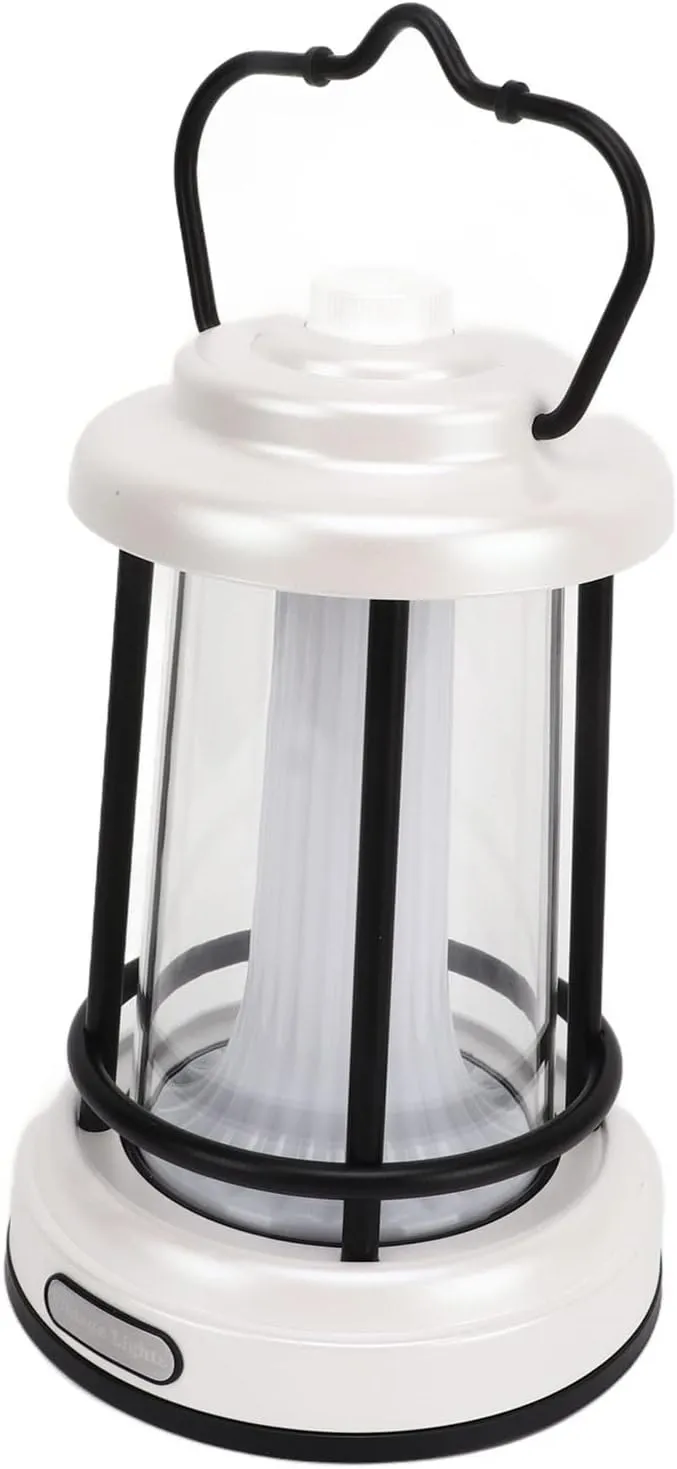 Vintage LED Camping Lantern, Rechargeable, Retro Camp Light, Bright, Continuously Dimmable, Emergency Survival Lanterns