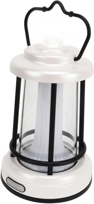 Vintage LED Camping Lantern, Rechargeable, Retro Camp Light, Bright, Continuously Dimmable, Emergency Survival Lanterns