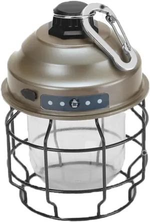 VOSAREA 1Set Rechargeable Camping Lamp Retro Style USB Lantern for Outdoor Use Portable Tent Light for Hiking Vintage Design for Camping and Power Outages