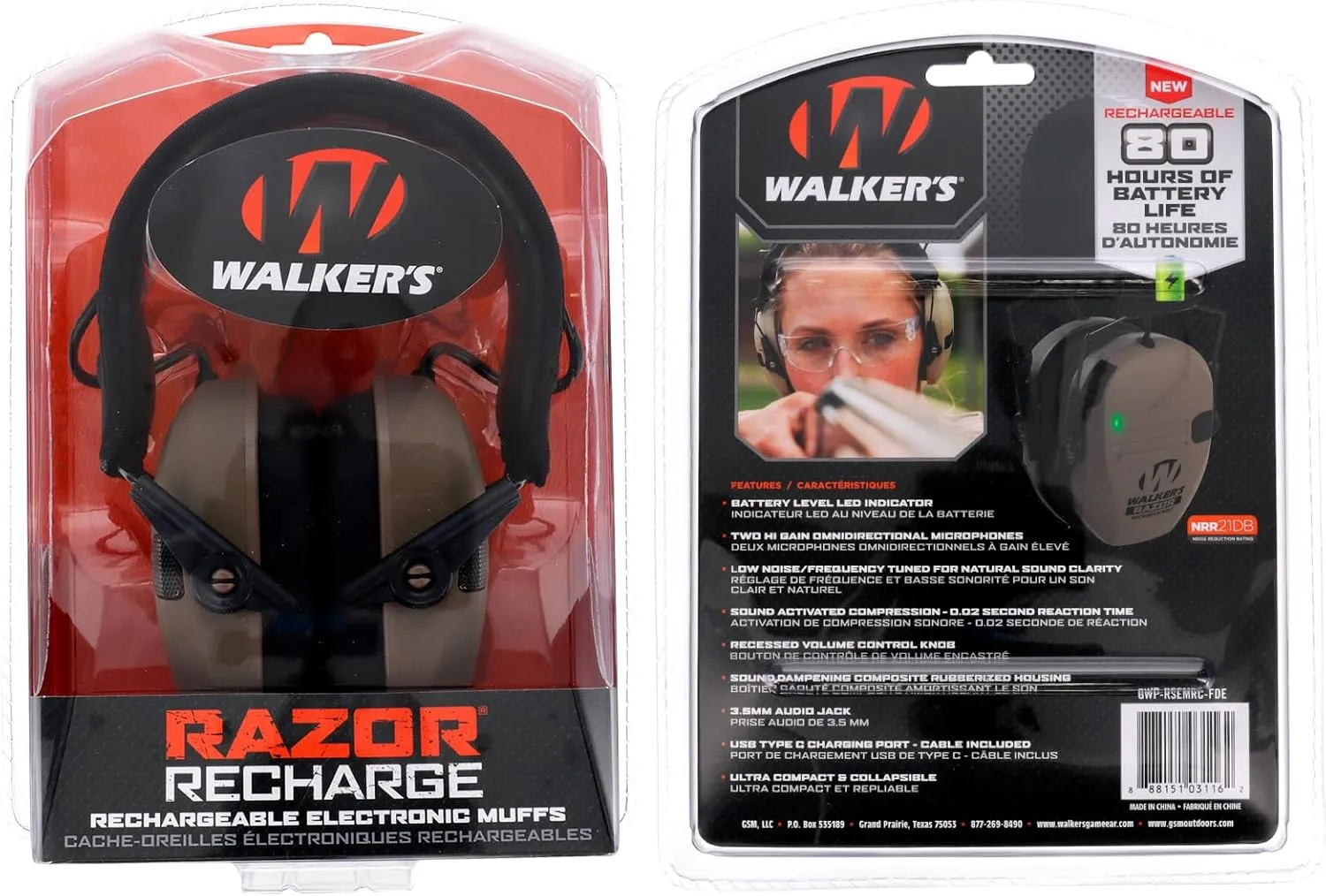 Walker's Razor Rechargeable Series