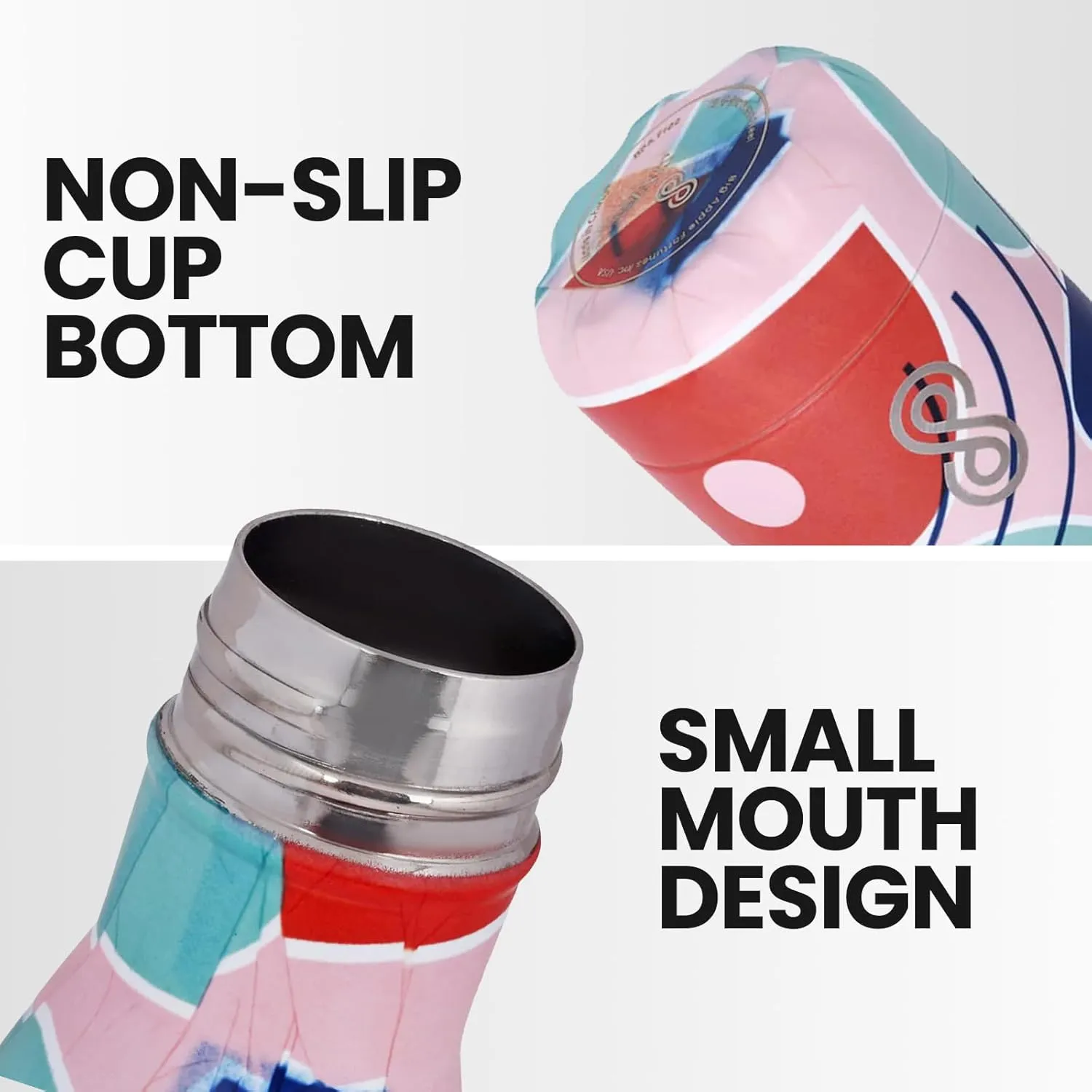 Water Bottle 17 Oz Stainless Steel Double Wall & Vacuum Insulated Sports Water Bottle Keep Cold for Upto 36 Hours and Hot for Upto 18 Hours | Pack of 1 (Pink)