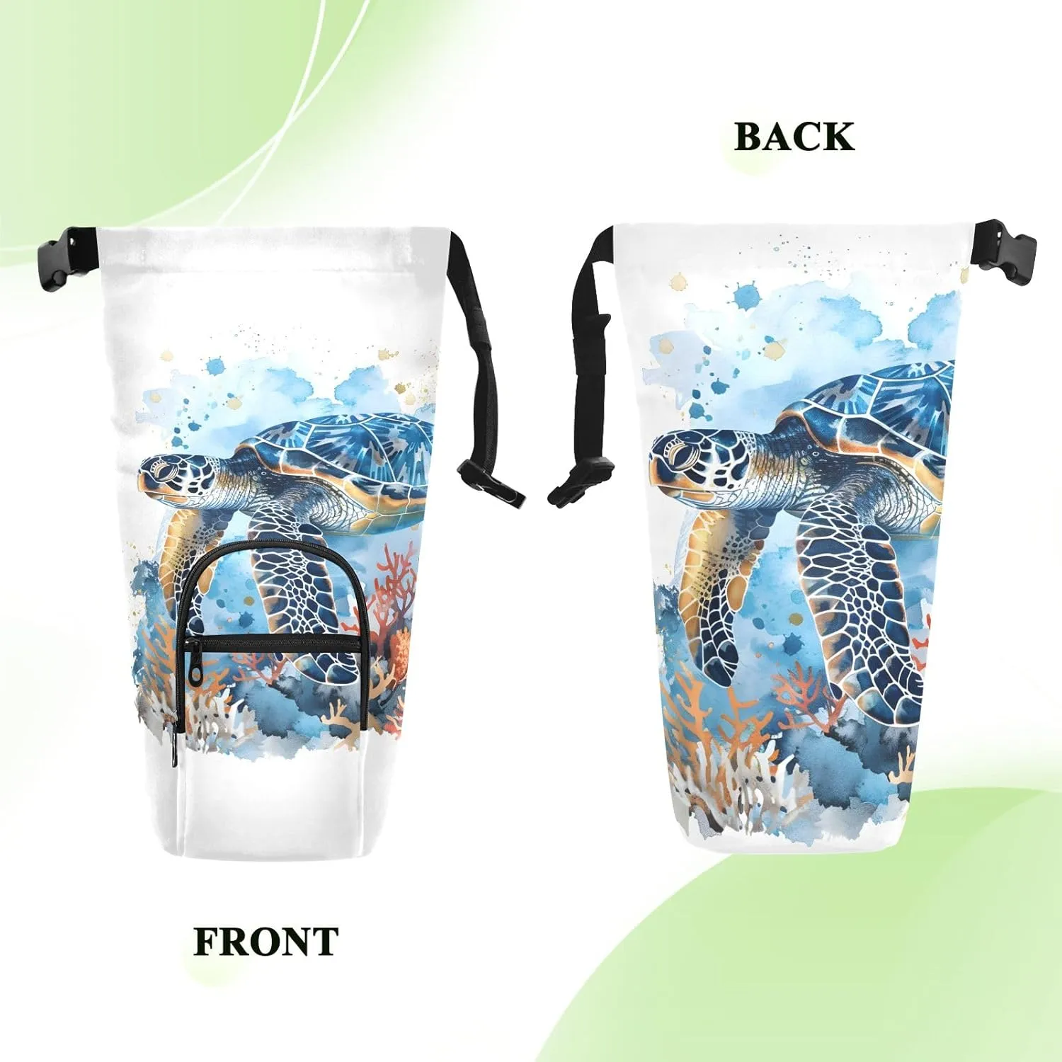 Water Bottle Carrier Bag Watercolor Wolf Family Pattern Bottle Pouch Holder Sports Water Bottle Accessories