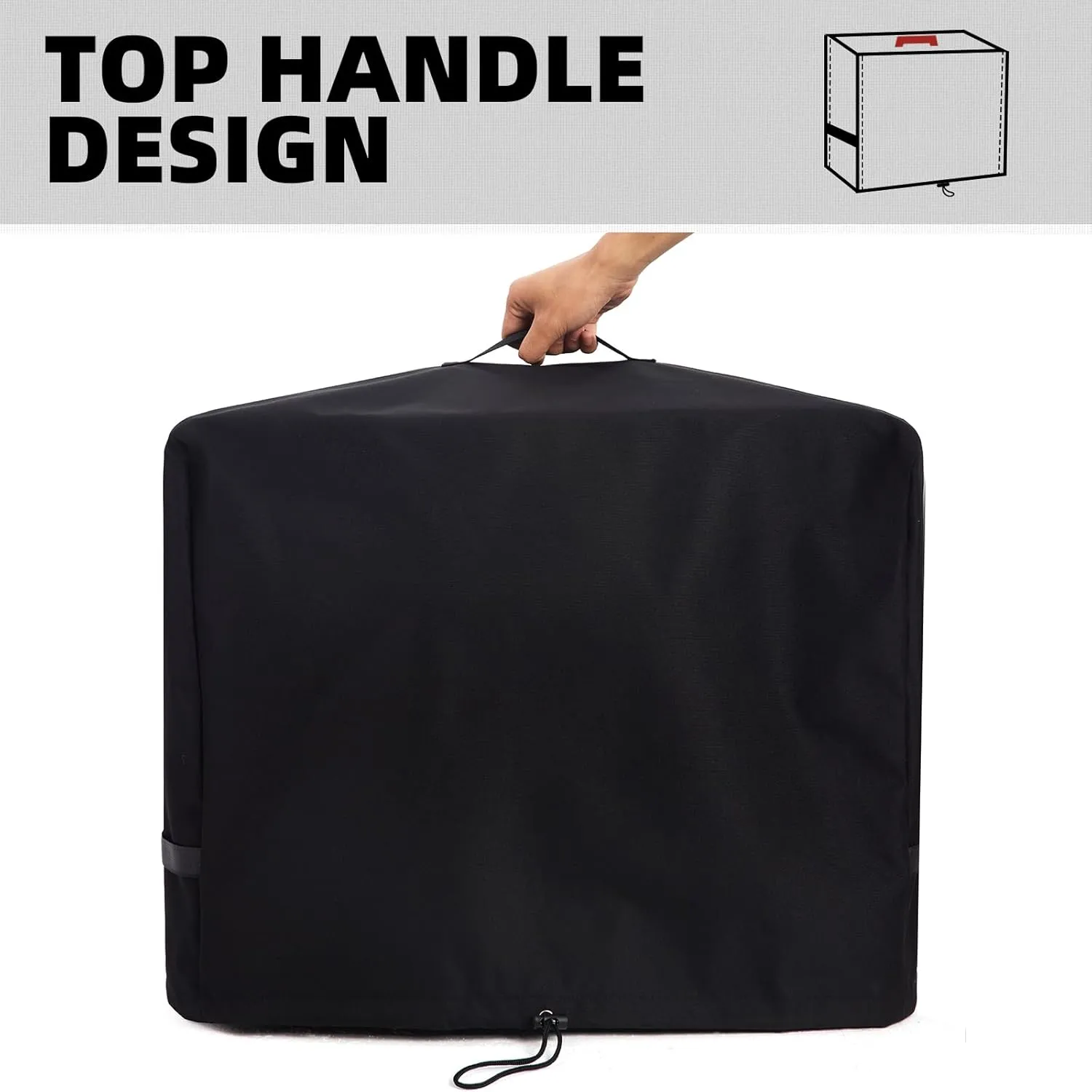 Waterproof Cover for Camp Chef Outdoor Oven, Also Fit for Camp Chef Deluxe/ Professional Outdoor Oven, Windproof Camping Stove Accessories with Drawstrings (Cover Only)