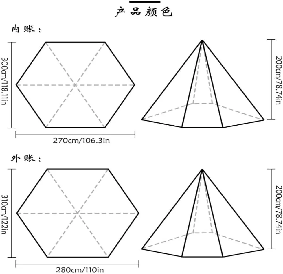 Weatherproof Tents 3-4 Person Family Outdoor Tent Double-Layer Breathable Rainproof Peaked Camping Tent Camping Equipment Camping and Hiking Tents