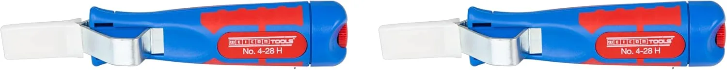 WEICON Tools Cable Knife No. 4-28 H Set of 2 | Stripping Range 4-28 mm | incl. Hook Blade