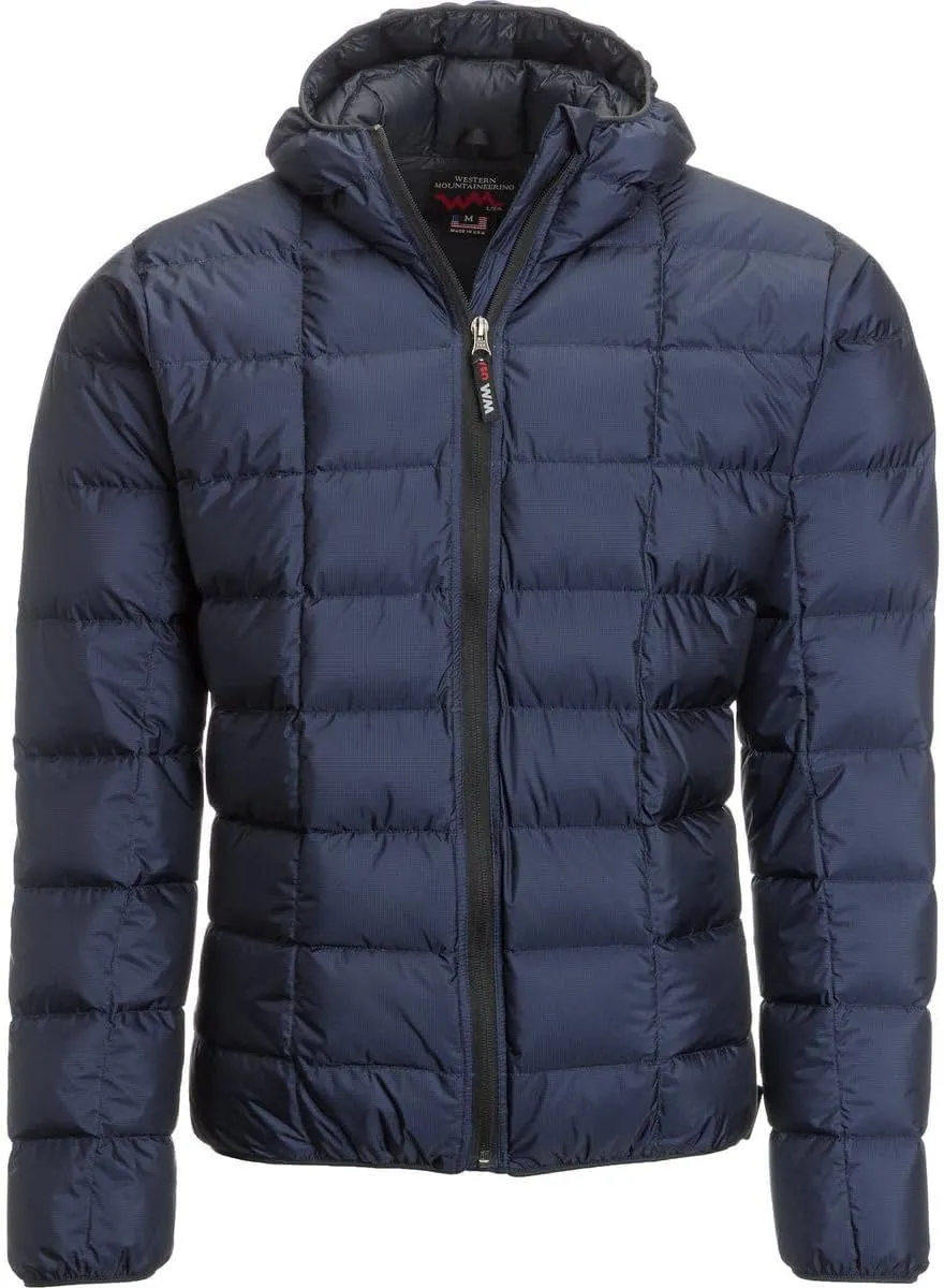 Western Mountaineering Hooded Flash Xr Jacket - Navy Blue/black - Small