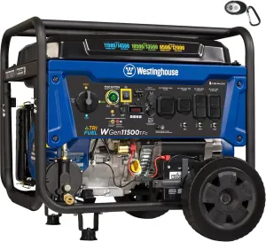 Westinghouse 14500 Peak Watt Tri-Fuel Home Backup Portable Generator, Remote Electric Start, Transfer Switch Ready, Gas, Propane, and Natural Gas Powered