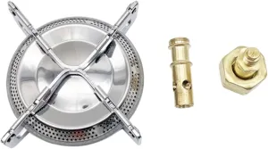 Windproof Cassette Stove Portable Gas Cooker for Camping Hiking Outdoor Cooking Tea Brewing Gas Refilling Adapter Included