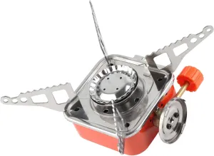 Windproof Foldable Stove Burner, Foldable 2800W Portable Mini Outdoor Folding Metal Camping Gas Stove Windproof Furnace Burner Backpacking Hiking