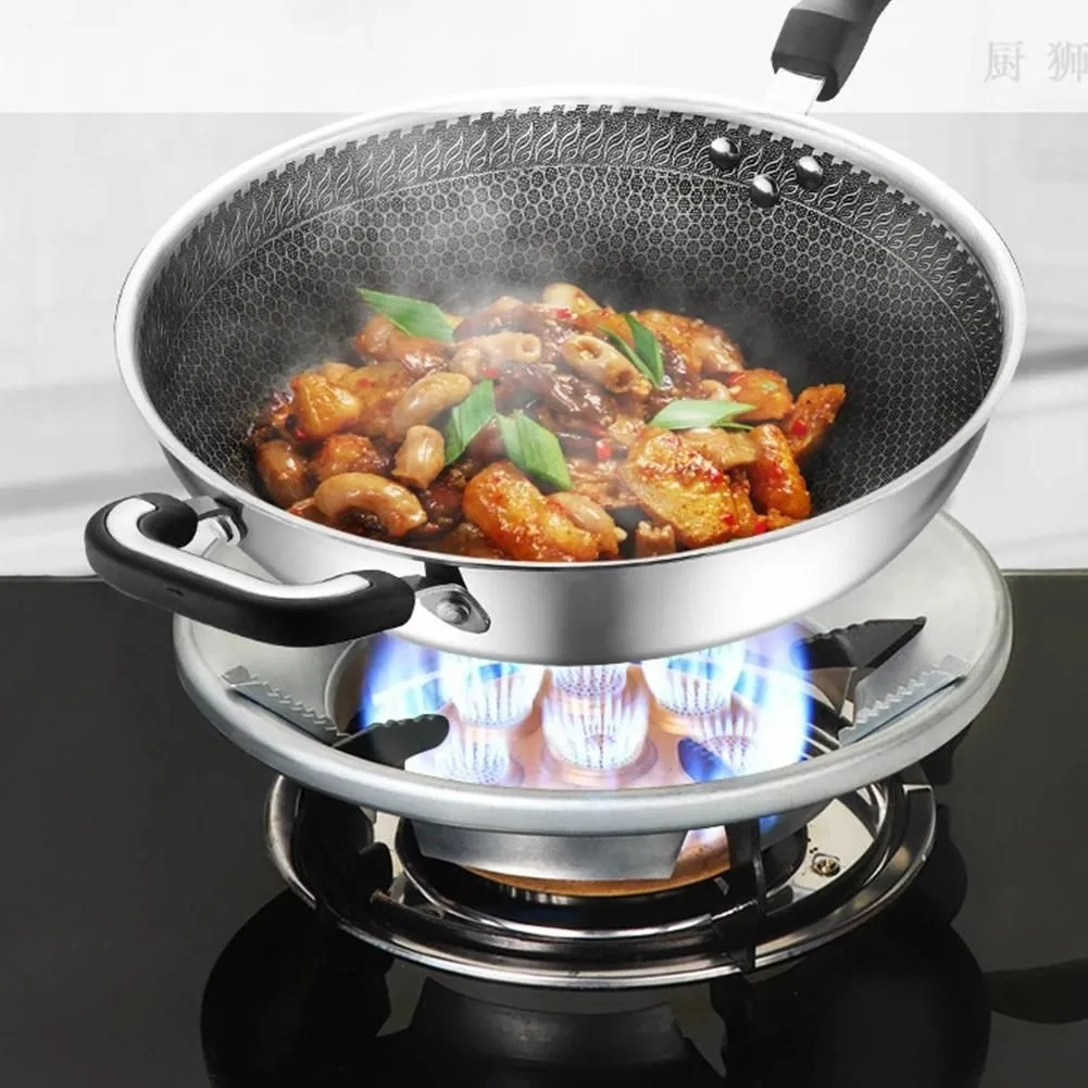Windproof Gas Stove Cover Disk - Energy-Saving Shield (Pack of 2)