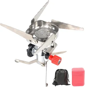 Windproof Stove Burner, Camping Stove Burner, camping stoves, Backpacking Survival Stove with Camping Kits, portable Burning Stove picnic, Outdoor Camping Burner For Frying Pans Woks Kettles
