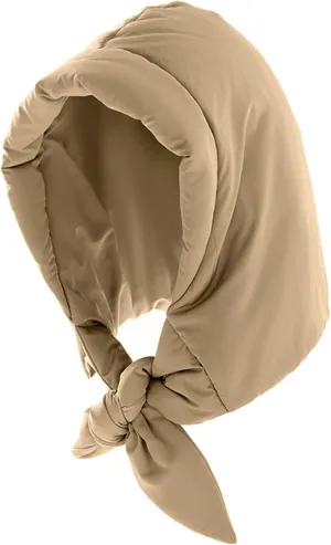 Winter Down Hood Hat Hooded Scarf Hat Extra Warm Tie Under Chin for Women Girls