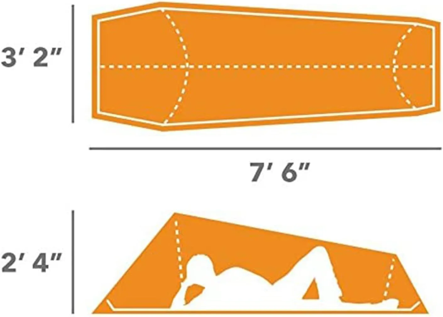 Winterial Camping Tent, 1/3/6 Person Lightweight Personal Bivy 1 to 6 Person Tent with Waterproof Tent Rainfly, Durable Stitched Tent for Camping, Beach, Backpacking, Hiking, and Festivals.