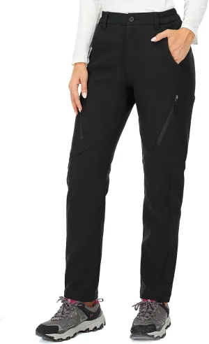Womens Snow Pants waterproof hiking insulated Snowboard Outdoor Softshell ski Pants Zipper pockets
