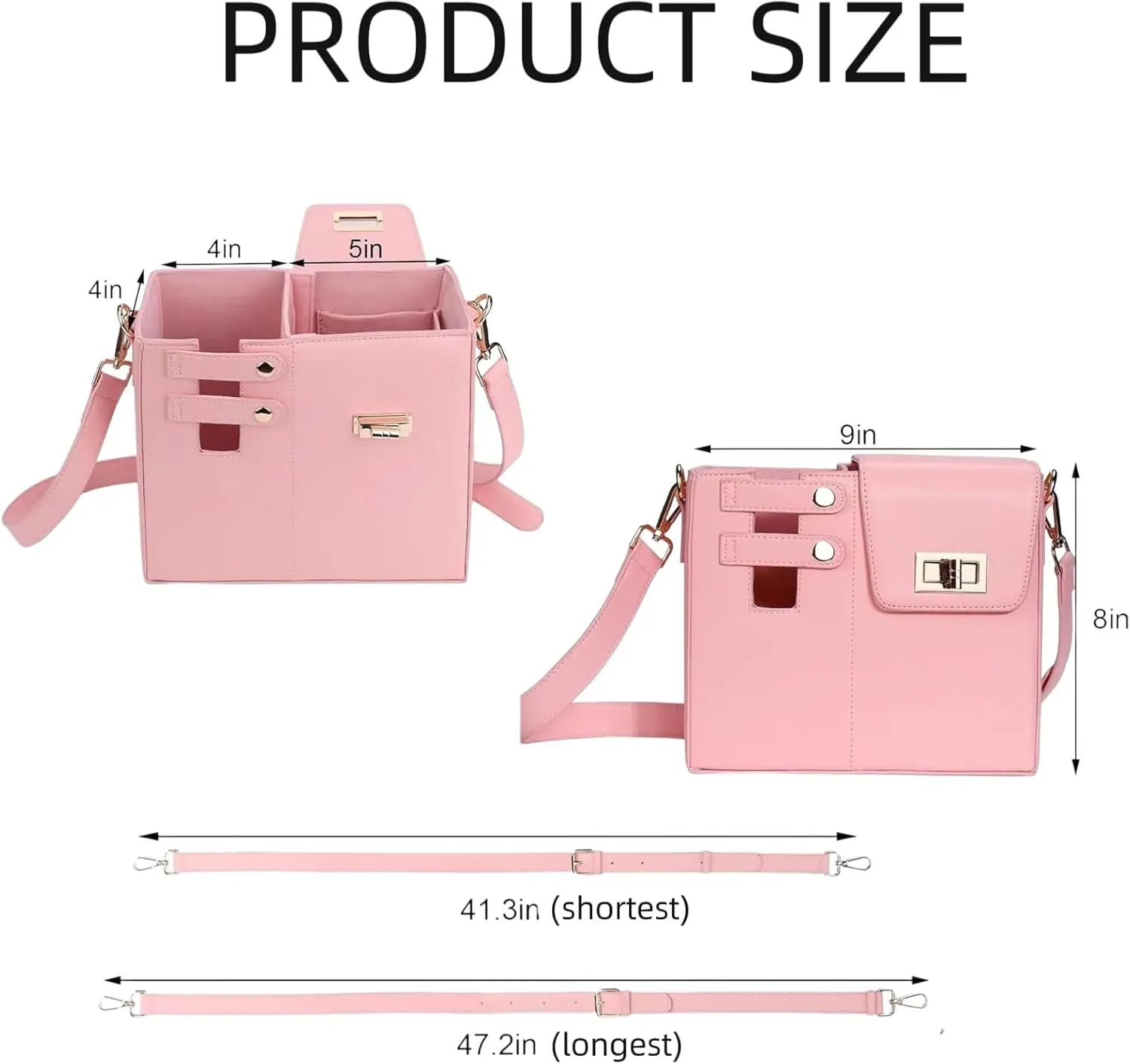 Women's Water Bottle Purse - Portable Purse with Bottle Holder