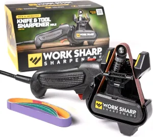 Work Sharp MK2 Electric Knife and Tool Sharpener - Adjustable Tool & Knife Sharpening System, Fast, Easy to Use