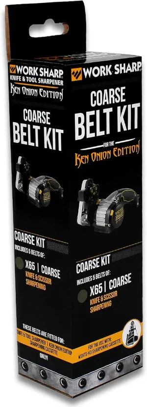 Work Sharp WSSAKO81118 Coarse Grit Belt Kit for Ken Onion Edition