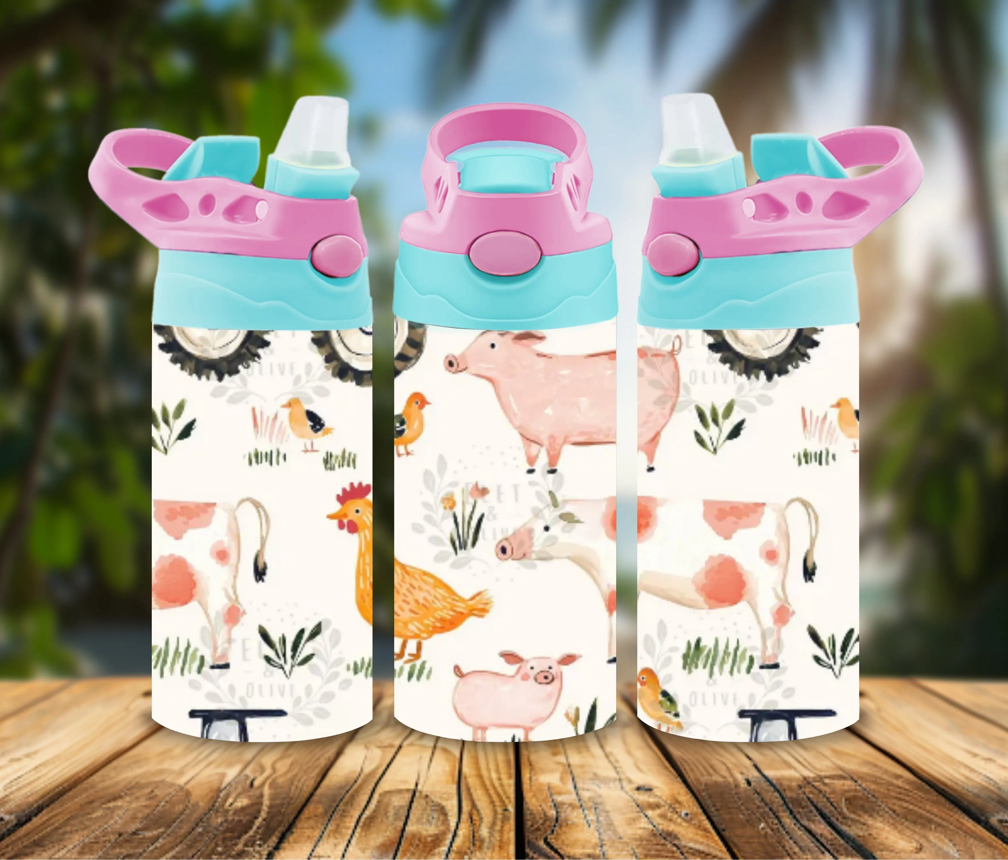 WS Completed Pattern Kids Sippy or Waterbottle