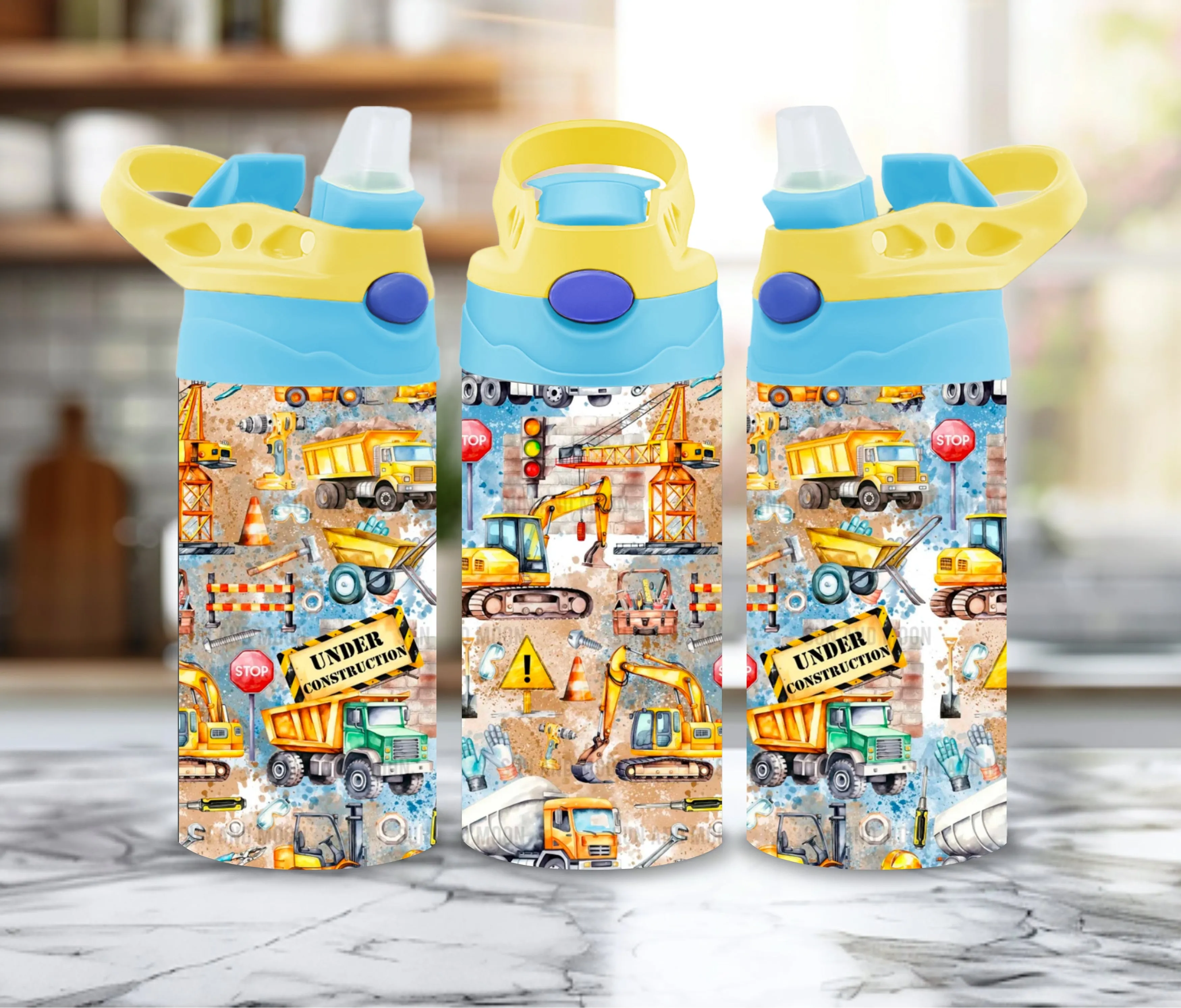 WS Completed Pattern Kids Sippy or Waterbottle