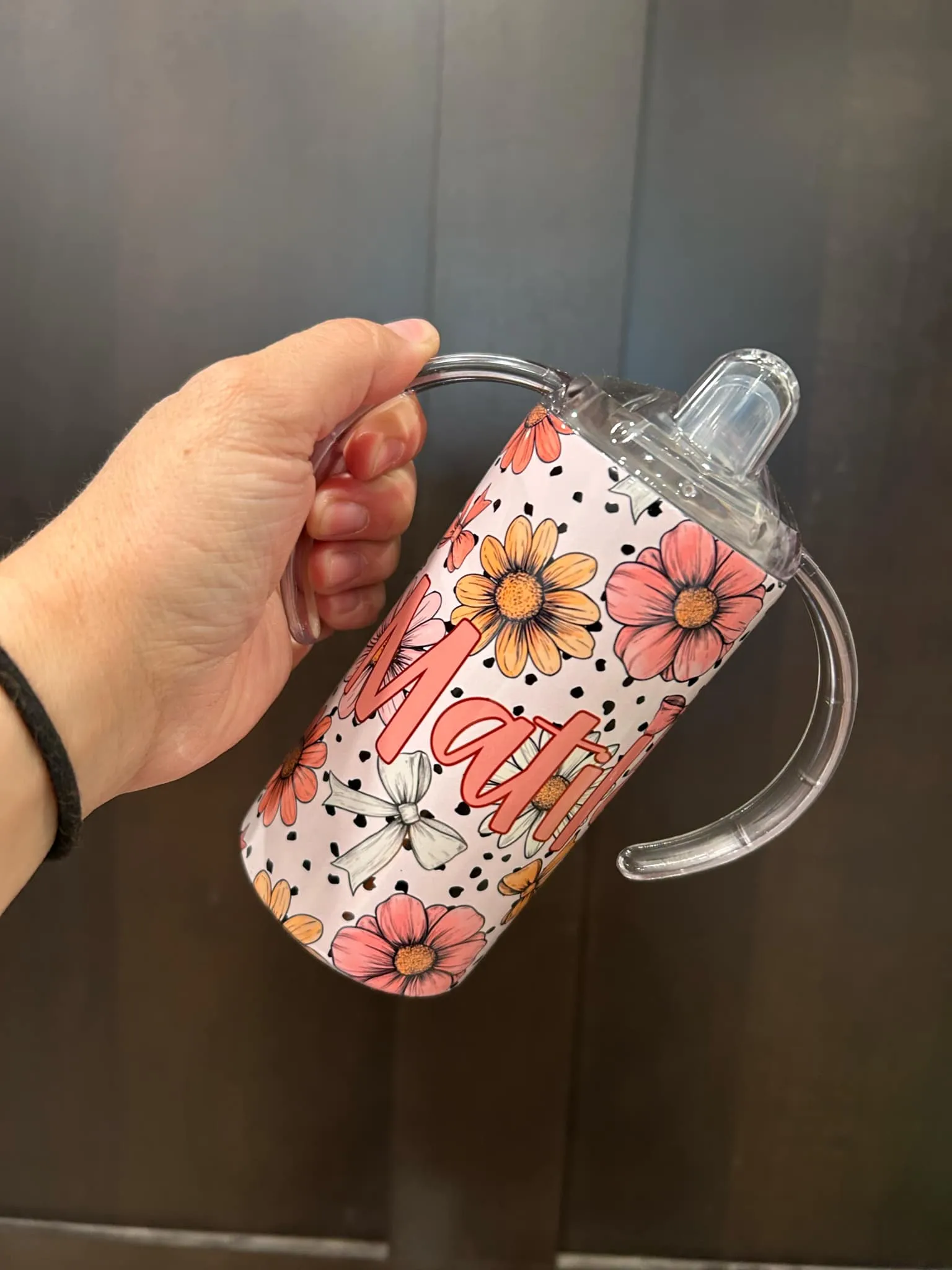 WS Completed Pattern Kids Sippy or Waterbottle