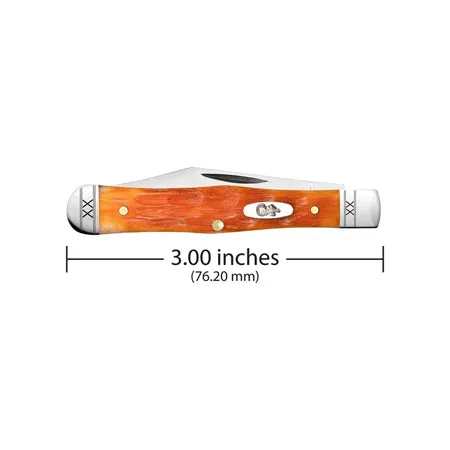 xx Swell Center Jack 35811 Jigged Cayenne Bone Stainless Pocket Knife
