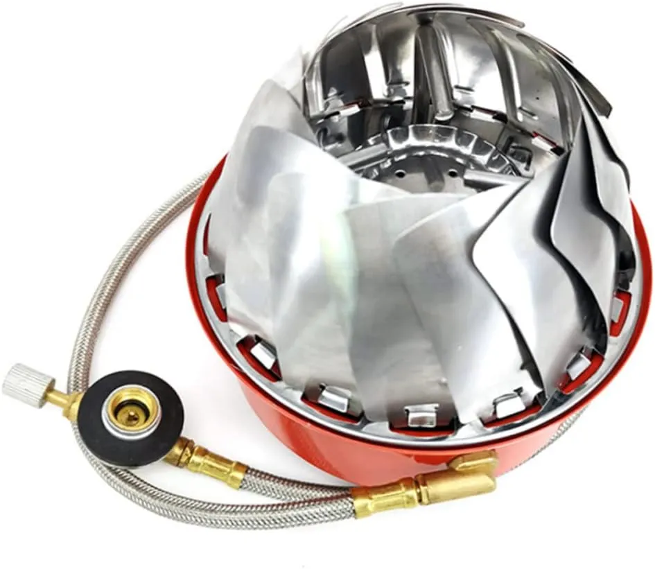 Yardwe Windproof Camping Stove Gas Mini Stove Portable Outdoor Cooking Range for Picnic Bbq