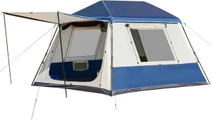 YOLENY Instant Cabin Tent 4/6/8/10 Person, Family Large Camping Tent, 60s Easy Setup with Rainfly & Waterproof Portable with Carry Bag for Family Activities, 4 Season