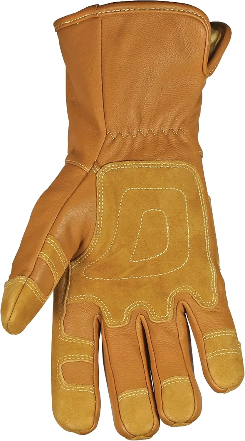 Youngstown Glove 11-3285-60-XXL Flame Resistant Waterproof Leather Utility Lined with Kevlar Gloves, 2X-Large