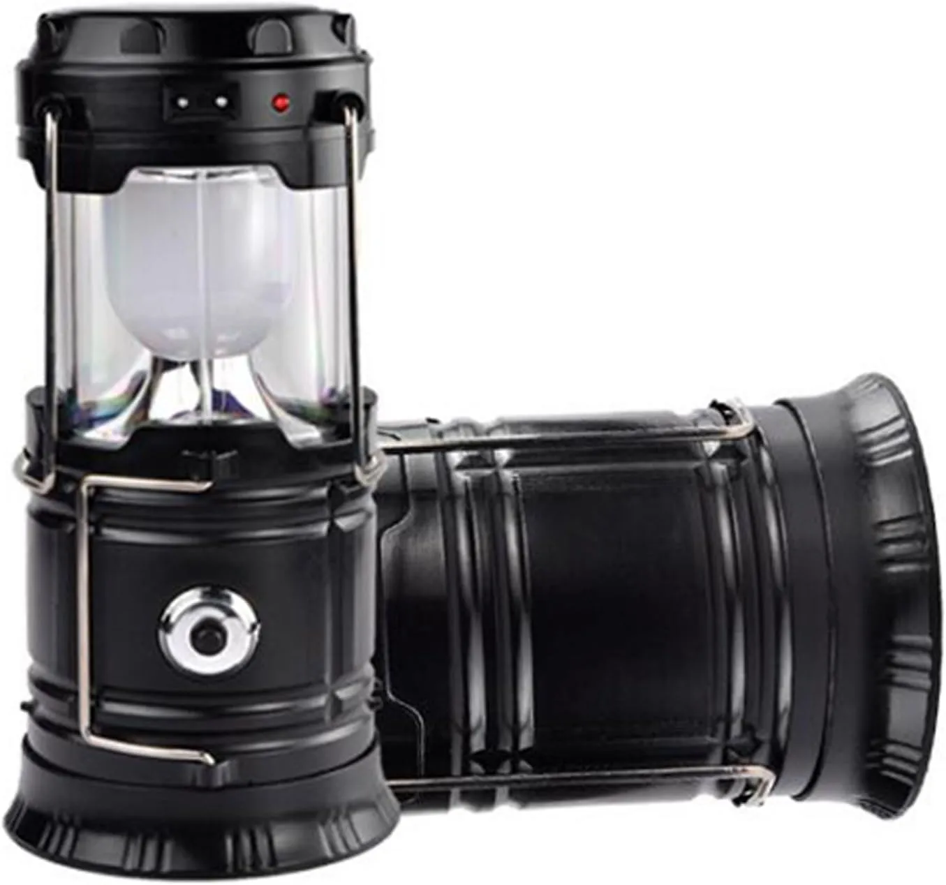 YUEWO LED Rechargeable Camping Portable Flashlight Collapsible Solar Lantern Tent Lights for Outdoor Lighting