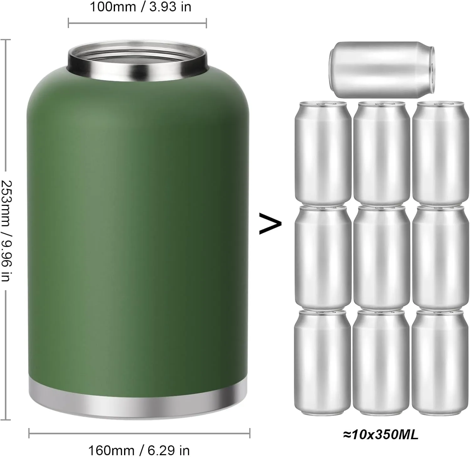 Zenbo 128 oz Jug with Straw Keeps Cold up to 48 Hrs,One Gallon Large Double Wall Vacuum Insulated Water Bottle,Sweat-Proof Leak-Proof, Stainless Steel Thermos for Hot & Cold Drinks